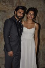 Deepika Padukone, Ranveer Singh at Ram Leela Screening in Lightbox, Mumbai on 14th Nov 2013